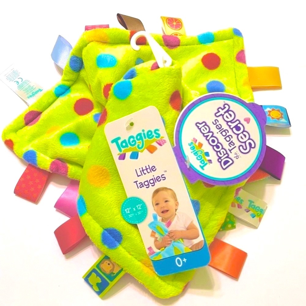 TaGgies Little Taggies Tags Blanket Baby Security Sensory Soothing Tactile Toy